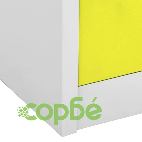 Заключващ се шкаф, светлосиво и зелено, 90x45x92,5 см, стомана на топ цена от sorbe.bg Заключващ се шкаф, светлосиво и зелено, 90x45x92,5 см, стомана ➤ топ цена ➤ sorbe.bg