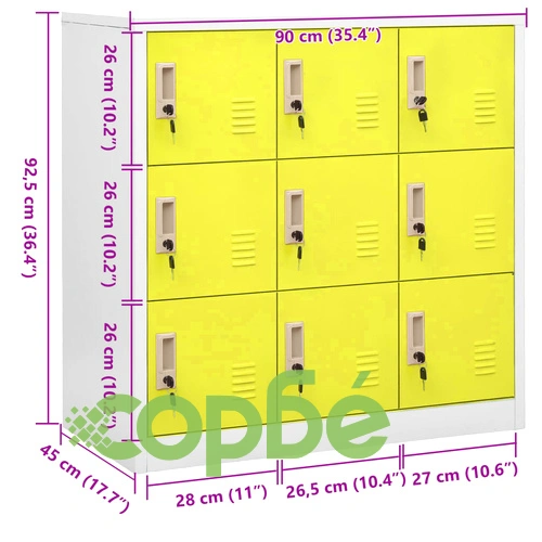Заключващ се шкаф, светлосиво и зелено, 90x45x92,5 см, стомана на топ цена от sorbe.bg Заключващ се шкаф, светлосиво и зелено, 90x45x92,5 см, стомана ➤ топ цена ➤ sorbe.bg