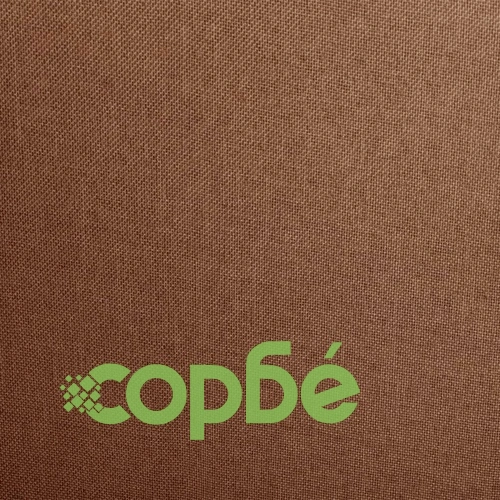 Трапезни столове, 2 бр, кафяви, текстил ➤ топ цена ➤ sorbe.bg