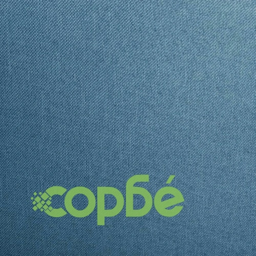 Трапезни столове, 4 бр, сини, текстил ➤ топ цена ➤ sorbe.bg