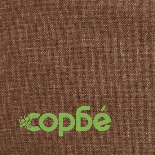 Трапезни столове, 2 бр, кафяви, текстил ➤ топ цена ➤ sorbe.bg