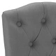 Трапезни столове, 4 бр, тъмносиви, текстил