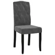 Трапезни столове, 4 бр, тъмносиви, кадифе