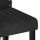 Трапезни столове, 4 бр, черни, кадифе