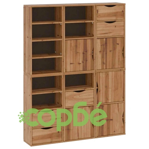 Странични шкафове 6 бр. ODDA 40x24x79 cm борово дърво масив ➤ топ цена ➤ sorbe.bg