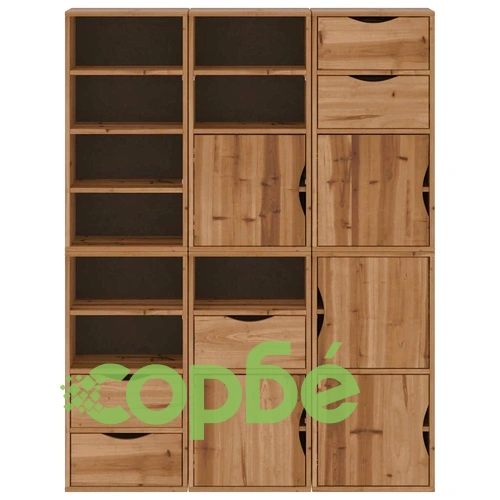 Странични шкафове 6 бр. ODDA 40x24x79 cm борово дърво масив ➤ топ цена ➤ sorbe.bg