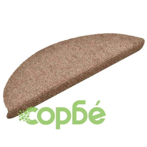 Изтривалки за стълби, самозалепващи се, 30 бр., 56x17x3 см, бежови, полукръгли ➤ топ цена ➤ sorbe.bg