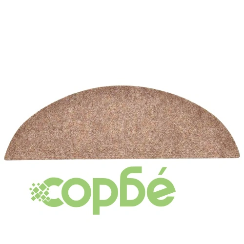 Изтривалки за стълби, самозалепващи се, 30 бр., 56x17x3 см, бежови, полукръгли ➤ топ цена ➤ sorbe.bg