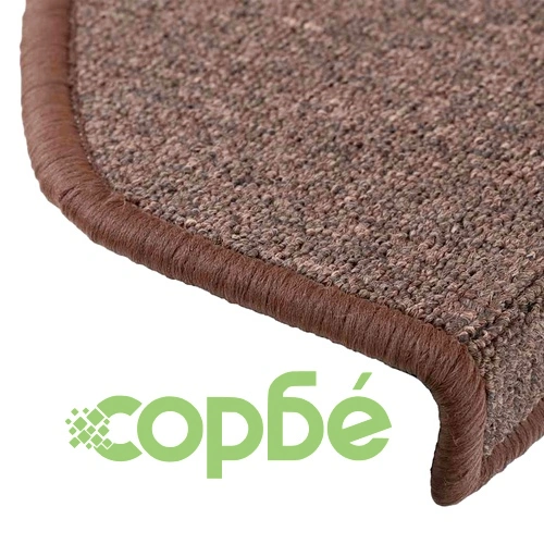 Изтривалки за стълби, 30 бр., 65x24x4 см, кафеенокафяви, полукръгли, големи ➤ топ цена ➤ sorbe.bg