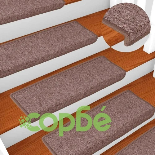 Изтривалки за стълби, 30 бр., 65x21x4 см, кафяви, с правоъгълен кант ➤ топ цена ➤ sorbe.bg