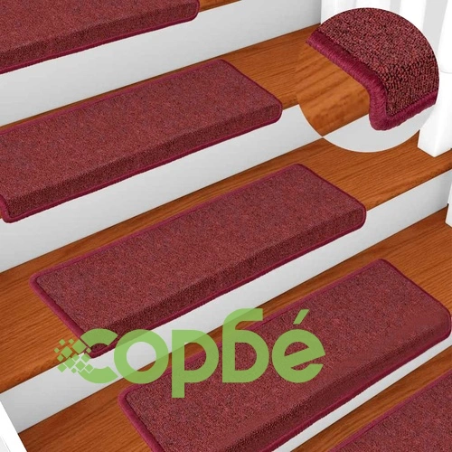 Стелки за стъпала, 30 бр, 65x21x4 см, mатово червено ➤ топ цена ➤ sorbe.bg