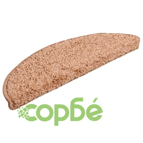 Изтривалки за стълби, 30 бр., 56x17x3 см, бежови, полукръгли ➤ топ цена ➤ sorbe.bg