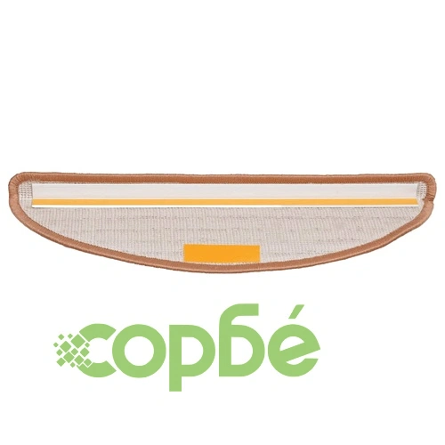 Изтривалки за стълби, 30 бр., 56x17x3 см, бежови, полукръгли ➤ топ цена ➤ sorbe.bg