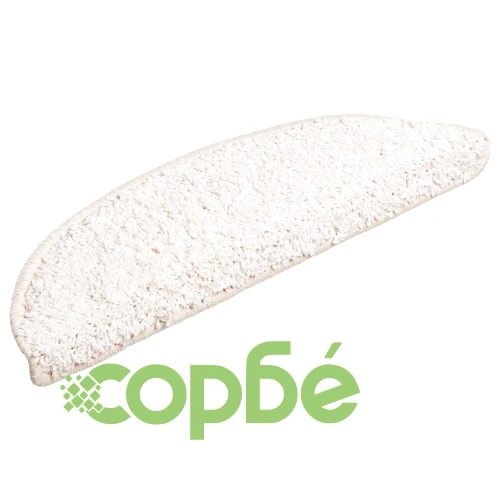 Изтривалки за стълби, 30 бр., 56x17x3 см, бели, полукръгли ➤ топ цена ➤ sorbe.bg