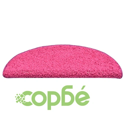 Изтривалки за стълби, 30 бр., 56x17x3 см, розови, полукръгли ➤ топ цена ➤ sorbe.bg