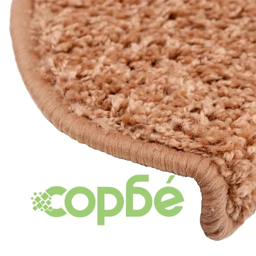 Изтривалки за стълби, 30 бр., 65x21x4 см, бежови, полукръгли, големи ➤ топ цена ➤ sorbe.bg