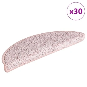 Изтривалки за стълби, 30 бр., 65x21x4 см, светлорозови, полукръгли, големи