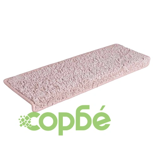 Изтривалки за стълби, 30 бр., 65x21x4 см, бели и розови, правоъгълни, кант ➤ топ цена ➤ sorbe.bg