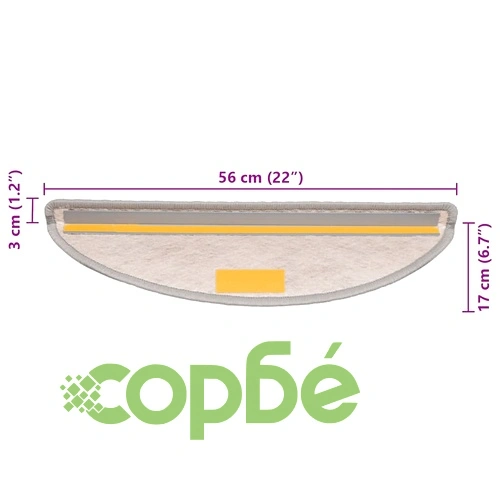 Подложки за стълбища Самозалепващи сезал 30 бр. 56x17x3 cm ➤ топ цена ➤ sorbe.bg