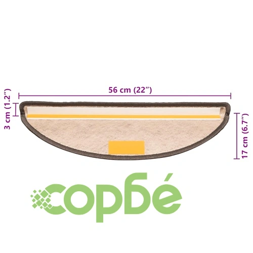 Самозалепващи стелки за стълби сизал 30 бр 56x17x3 см ➤ топ цена ➤ sorbe.bg