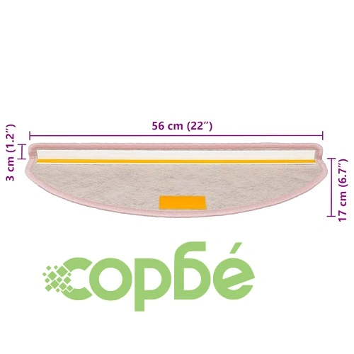 Самозалепващи стелки за стълби вид сизал 30бр 56x17x3 см розово ➤ топ цена ➤ sorbe.bg
