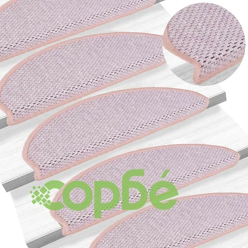 Самозалепващи стелки за стълби вид сизал 30бр 65x21x4 см розово ➤ топ цена ➤ sorbe.bg