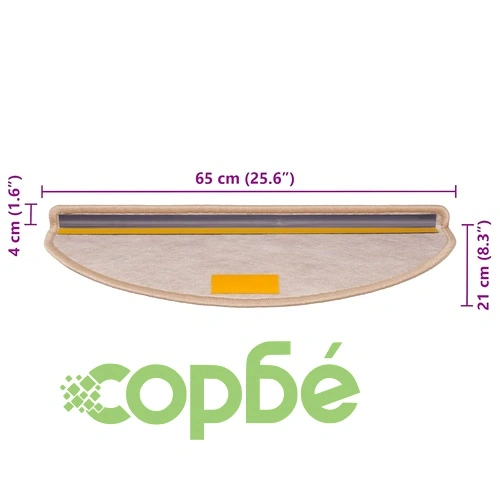 Стелки за стълби, вид сизал, 30 бр, 65x21x4 см, светлобежови ➤ топ цена ➤ sorbe.bg