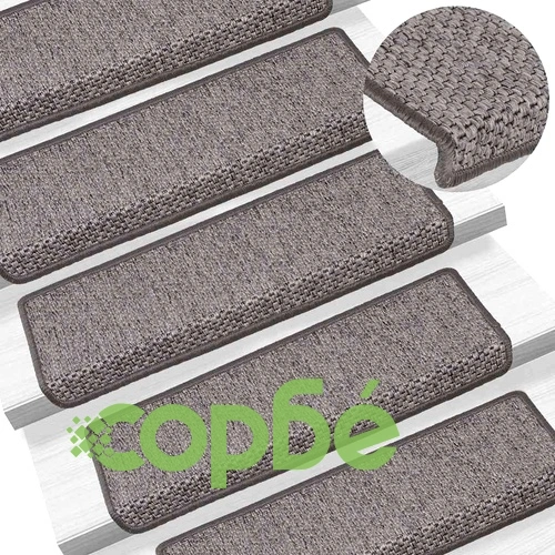 Стелки за стълби, вид сизал, 30 бр, 65x21x4 см, сиво и бежово ➤ топ цена ➤ sorbe.bg