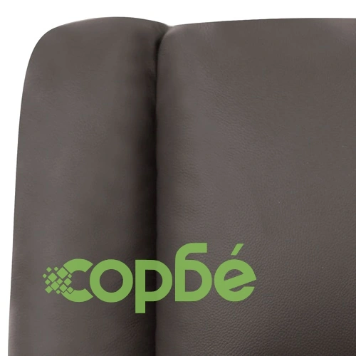 Реклайнер стол, сив, естествена кожа ➤ топ цена ➤ sorbe.bg