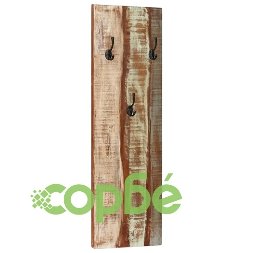 Закачалки за стена, 2 бр, 36x3x110 см, регенерирано дърво масив ➤ топ цена ➤ sorbe.bg
