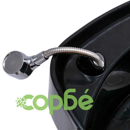 Измивна колона, бяло и черно, 137x59x82 см, изкуствена кожа ➤ топ цена ➤ sorbe.bg