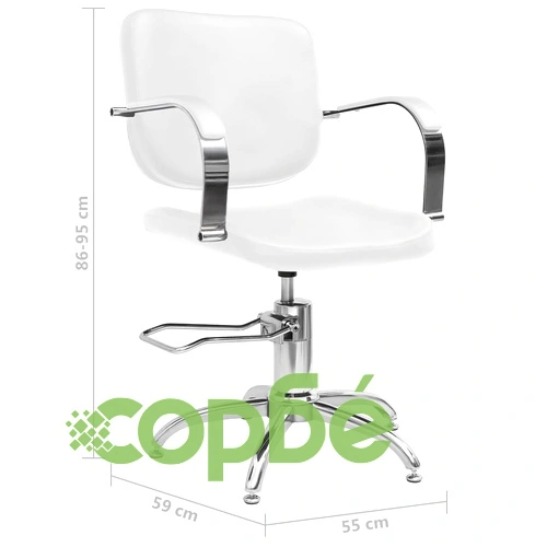 Стол за фризьорски салон, бял, изкуствена кожа ➤ топ цена ➤ sorbe.bg