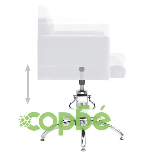 Стол за фризьорски салон, бял, изкуствена кожа ➤ топ цена ➤ sorbe.bg