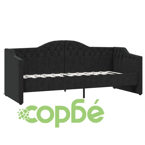 Дневно легло, USB, черно, текстил, 90х200 см ➤ топ цена ➤ sorbe.bg