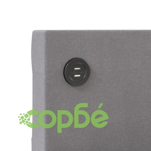 Дневно легло, USB, светлосиво, текстил, 90х200 см ➤ топ цена ➤ sorbe.bg