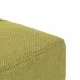 2-местно разтегателно канапе с две възглавници, зелено, текстил