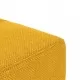 2-местно разтегателно канапе с две възглавници, жълто, текстил