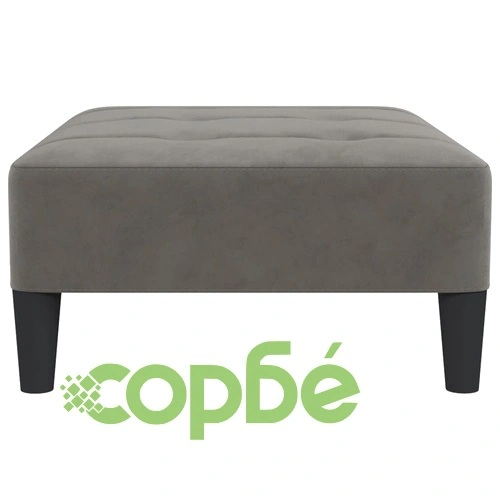 Табуретка, тъмносива, 78x56x32 см, кадифе ➤ топ цена ➤ sorbe.bg