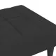 Табуретка, черна, 78x56x32 см, кадифе
