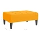 Табуретка, жълта, 78x56x32 см, кадифе