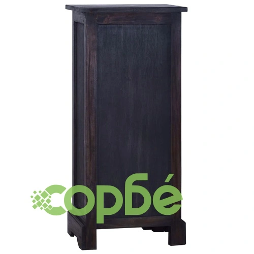 Скрин с чекмеджета, свотлочерен, 45x35x100 см, масивен махагон ➤ топ цена ➤ sorbe.bg