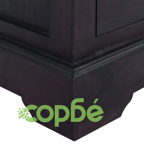 Скрин с чекмеджета, свотлочерен, 45x35x100 см, масивен махагон ➤ топ цена ➤ sorbe.bg