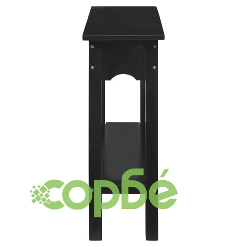 Конзолна маса, черна, 110x30x75 см, махагон масив ➤ топ цена ➤ sorbe.bg