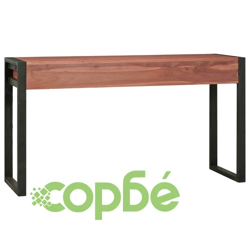 Бюро с 2 чекмеджета, 120x40x75 см, тиково дърво масив ➤ топ цена ➤ sorbe.bg