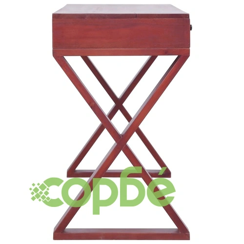 Компютърно бюро, кафяво, 115x47x77 см, махагон масив ➤ топ цена ➤ sorbe.bg