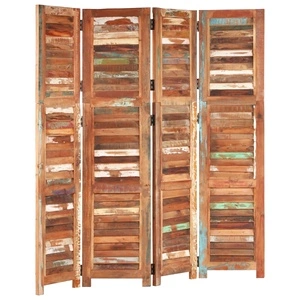 Параван за стая, 168 cм, регенерирано дърво масив