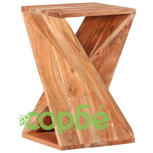 Странична маса, 35x35x55 cм, акациево дърво масив ➤ топ цена ➤ sorbe.bg