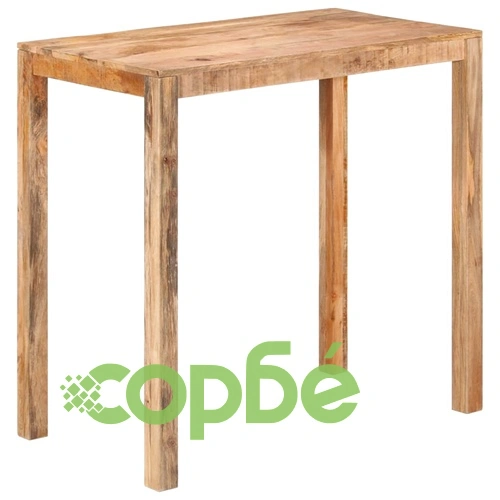 Бар маса, 112x60x108 cм, груба мангова дървесина  ➤ топ цена ➤ sorbe.bg