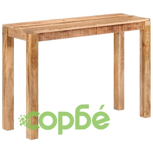 Конзолна маса, 110x35x76 см, грубо мангово дърво  ➤ топ цена ➤ sorbe.bg