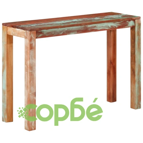 Конзолна маса, 110x35x76 см, регенерирано дърво масив ➤ топ цена ➤ sorbe.bg